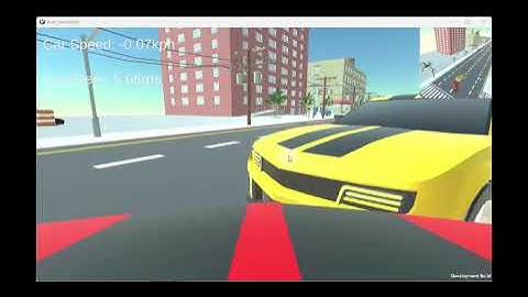 Self-driving car in a simulated environment