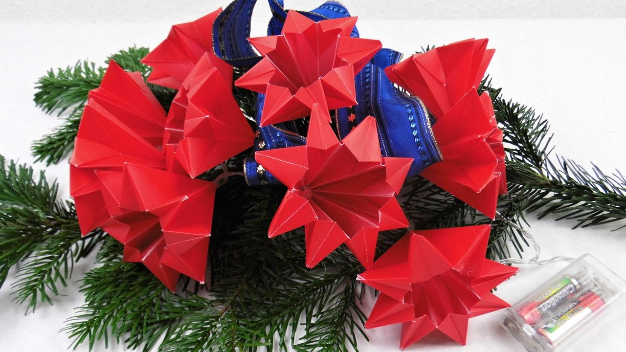 Sterne Für Eine Led Lichterkette Basteln Deko Ideen Mit Flora Shop
