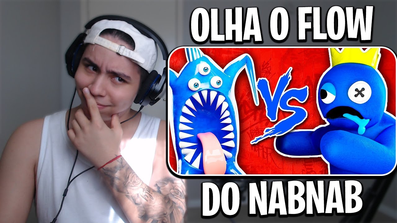 Azul Babão Vs. Nabnab #batalhaderap #rainbowfriends