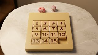 Huarong Dao Puzzle ASMR • Satisfying Sounds for Deep Focus | Klotski Puzzle solution (NOT 67)