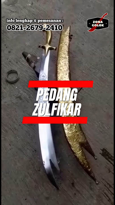 INI BUKAN PEDANG BIASA! ZULFIKAR MACAN CUSTOM PREMIUM ⚔️🔥 #shorts