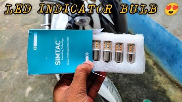 KTM Style Indicator 😍 || LED Indicator Light || Simtac LED Bulbs | Stock Bulbs VS LED Light | Modify