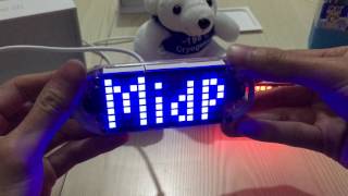 DIY DS3231 Touch Key Precision Hight Brightness LED Dot Matrix Display Desktop Alarm Clock Kit