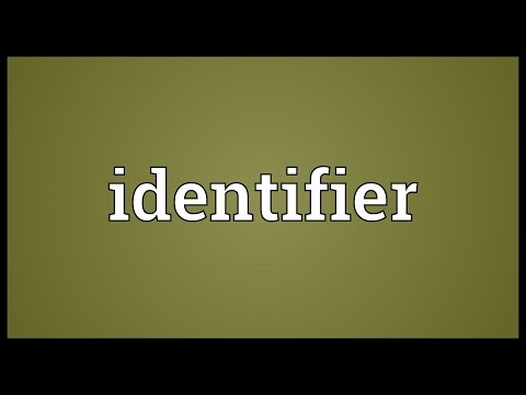 Identifier Meaning