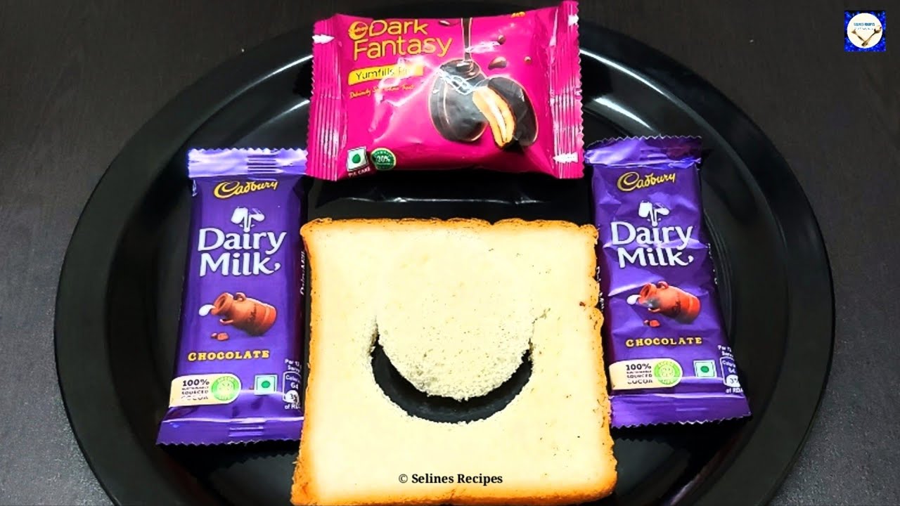 Chocolate Birthday Bread Cake Recipe in 5 Minutes Dairy milk & Dark