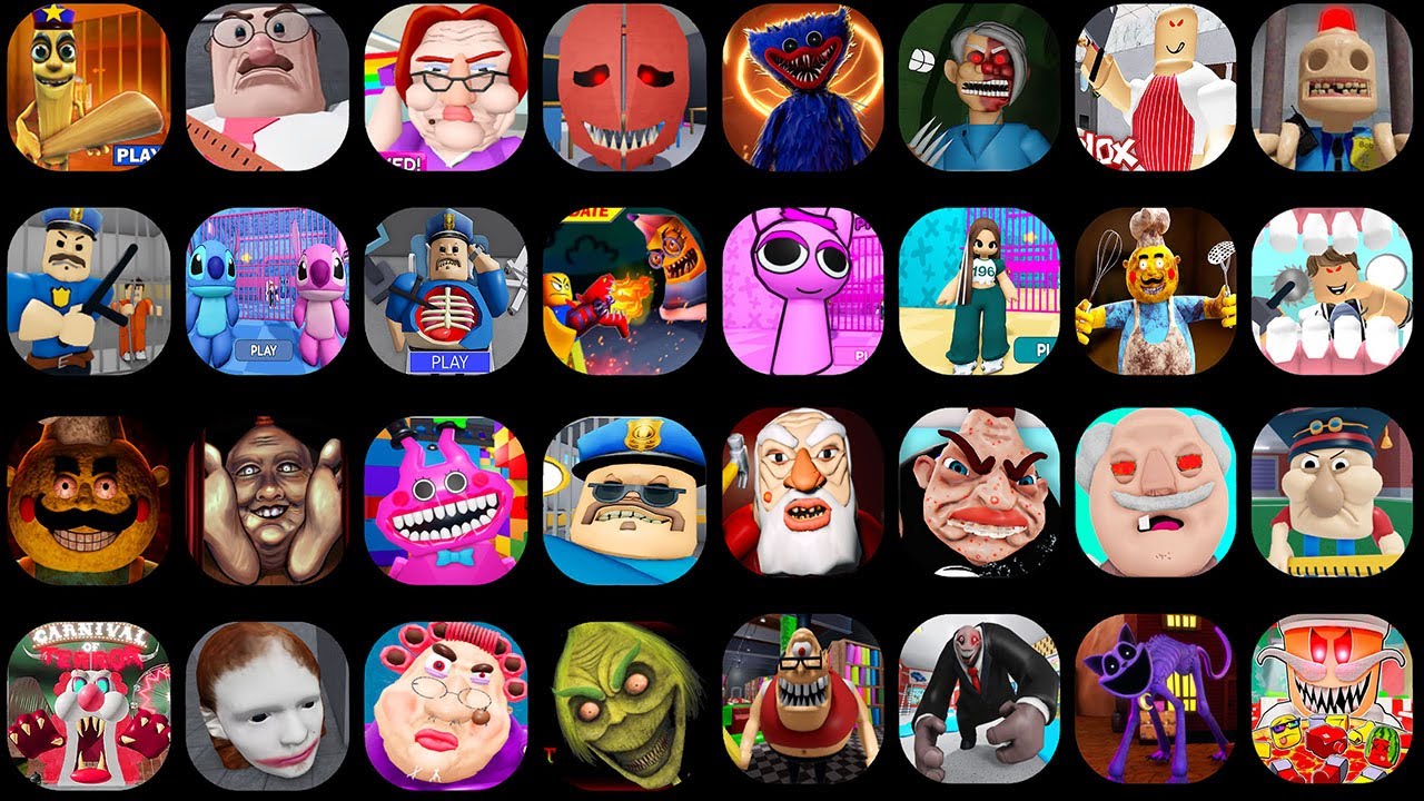 ROBLOX: TUNG TUNG PRISON RUN POLICE ESCAPE,HARD MODE BABY TEACHER SCHOOL,ESCAPE CARNIVAL OF TERROR