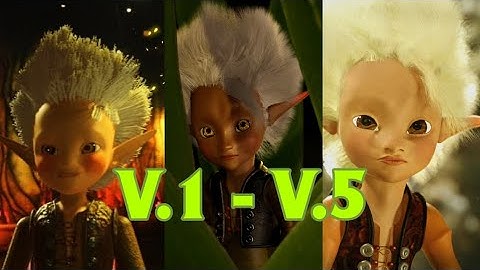 Making of: Arthur and the minimoys (Arthur 3d model) V.1 - V.5