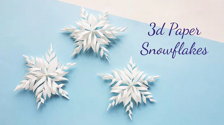 How to Make 3d Paper Snowflakes / DIY 3d Snowflakes / Easy Christmas Decoration Idea