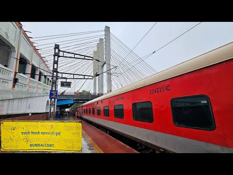 Mumbai CSMT to Nagpur by 12289 Duronto Express | Journey Highlights, High Speed Overtakes & Skips