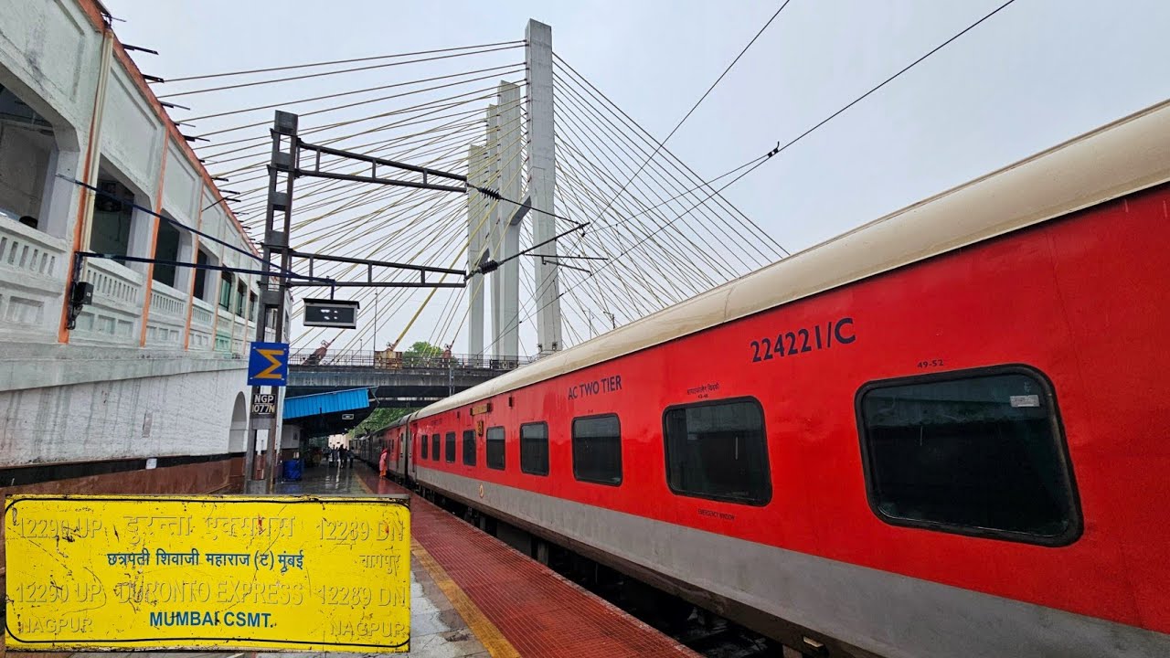 Mumbai CSMT to Nagpur by 12289 Duronto Express | Journey Highlights, High Speed Overtakes & Skips