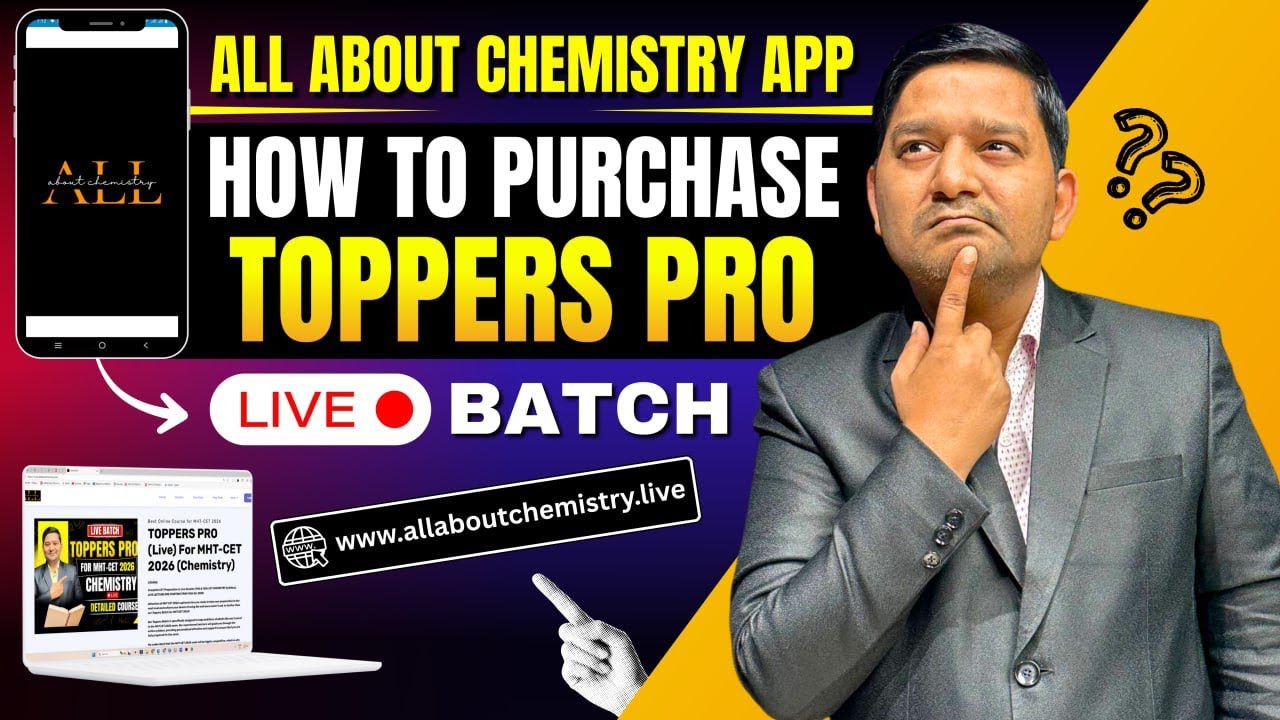 HOW TO PURCHASE TOPPERS PRO BATCH | ALL ABOUT CHEMISTRY APP पर COURSE कैसे खरीदें ? | BY SOVIND SIR
