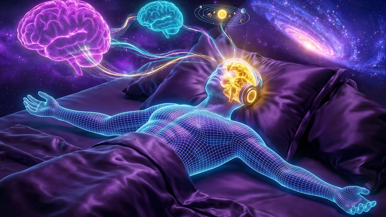 528Hz + 432Hz + 741Hz | Fall Into Deep Healing Sleep: Full Spine Healing & Nervous System Reset