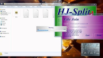 How to use HJ Split to join files
