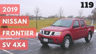 2019 Nissan Frontier SV Crew Cab SV V6 4x4 // review, walk around, and test drive // 100 rental cars