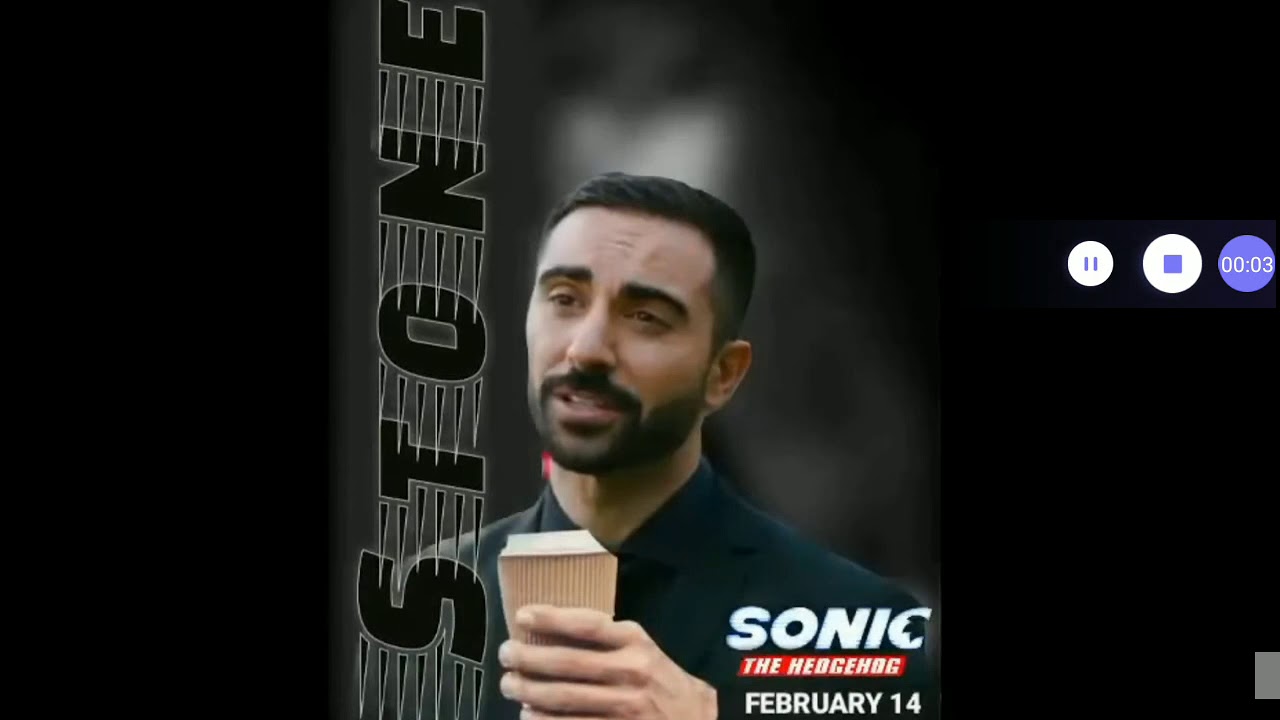 Sonic The Hedgehog Movie 2020: Agent Stone Motion Poster
