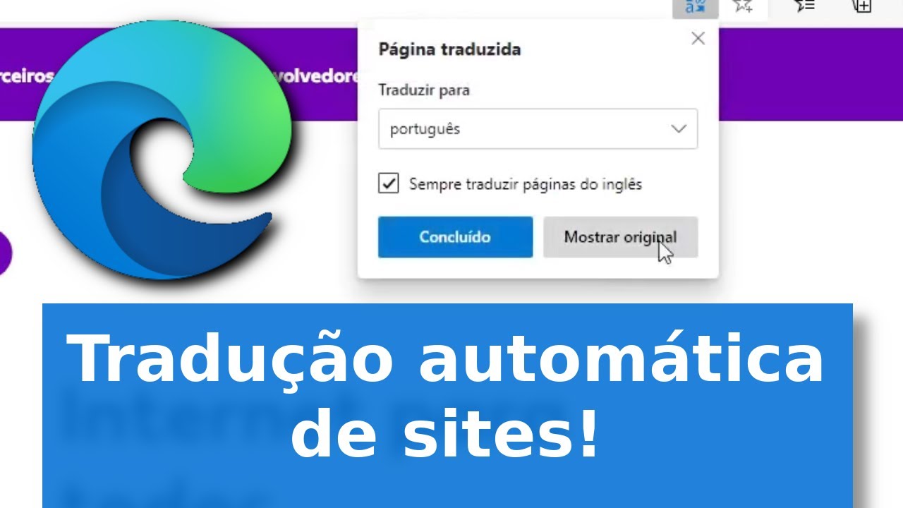 Traduzindo páginas no navegador