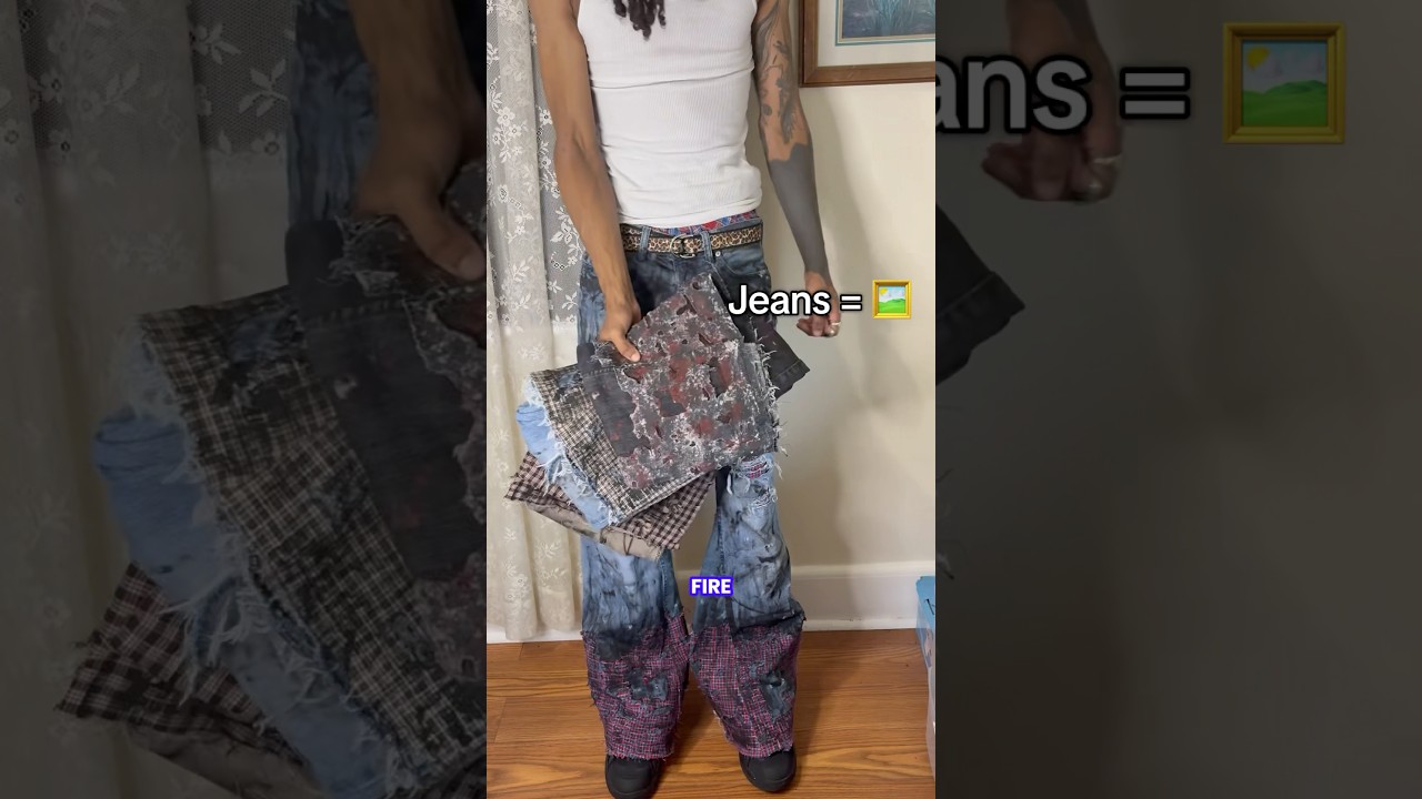 Painting jeans🎨👖 