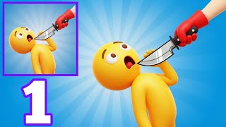 Knife Strike - Gameplay Walkthrough Part 1 - Ragdoll Knife Strike Stickman (Android, iOS) screenshot 5