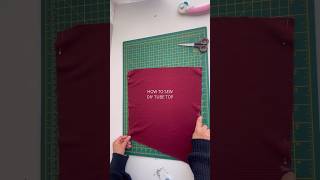 ✂️ HOW TO SEW ASYMMETRICAL TUBE TOP DIY #sewing