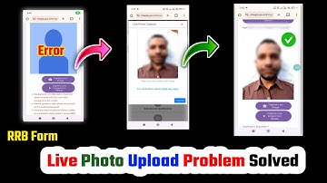 📢RRB Technician Live Photo Upload Problem✅ How to Solve Grade 1/3 Form Background not Detected Error