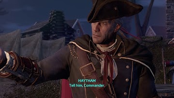 Assassins Creed 3: Connor Threatens George Washington and Haytham Kenway