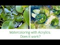 Watercoloring with Acrylics, is that even possible? See for yourself.