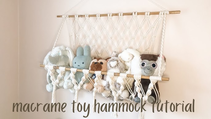 ABSOLUTE BEGINNER How to Crochet a Stuffed Animal Net - Plush Hammock  Tutorial 