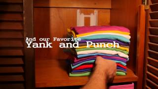 Exploring the different methods of selecting folded clothes.
