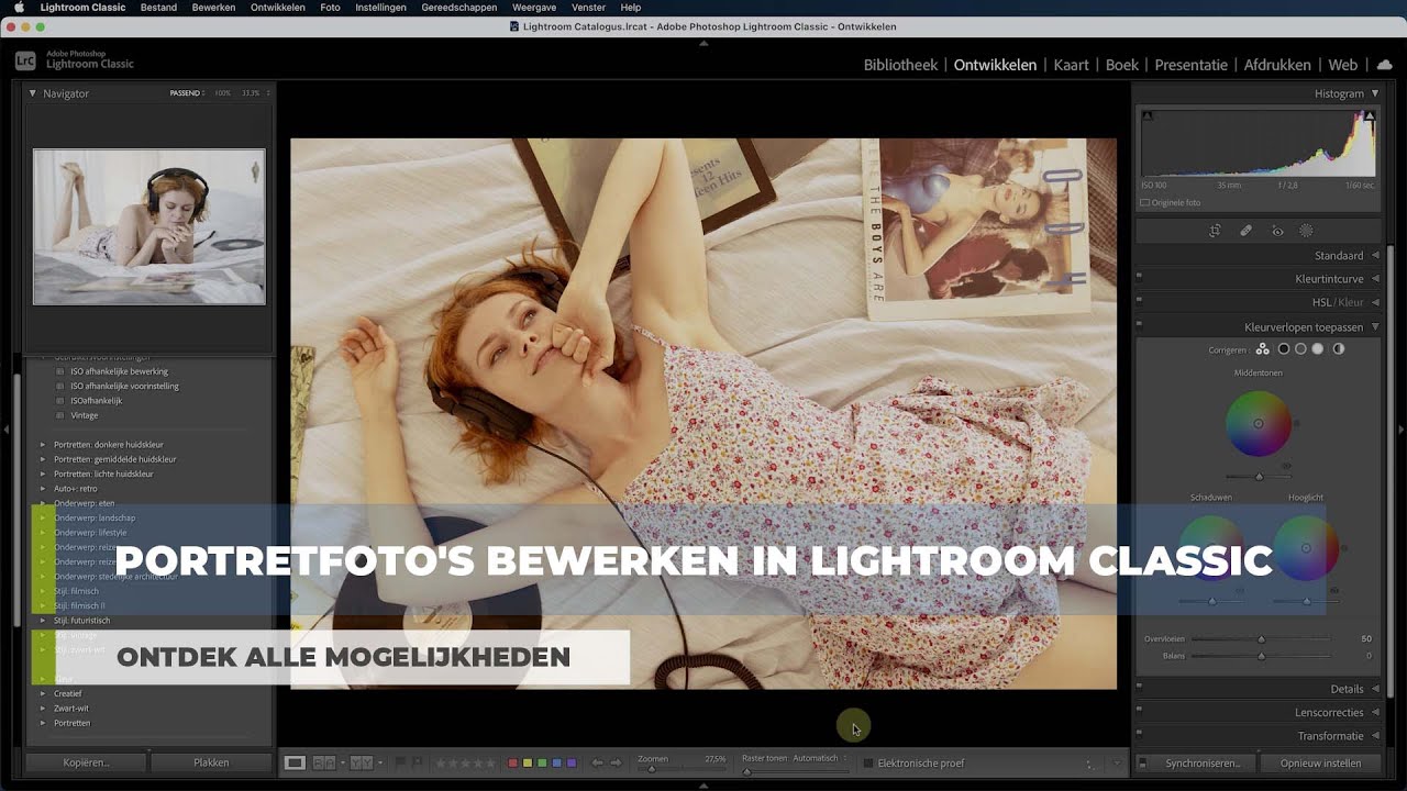 Portretfoto's bewerken in Lightroom Classic