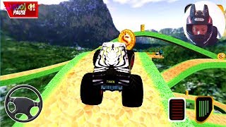 Crazy Monster Truck Giant Ramp Stunt 3D：Impossible Car Stunts Games - Android Gameplay screenshot 3