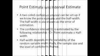 SGMAK Associates : Point Estimate and Interval Estimate