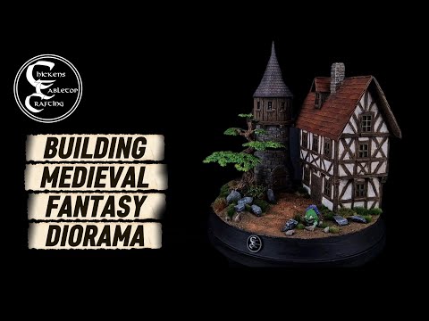 Building a medieval fantasy diorama for a logo