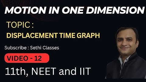 Class 11 Motion in one dimension ( Displacement time graph by Er. Vikas Sethi )