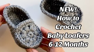 HOW TO CROCHET 612 MONTHS BABY SHOES. NEW!