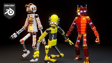 Procedural Robots in Blender | Geometry Nodes Asset