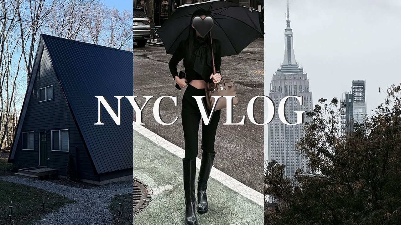 뉴욕 브이로그 | 가을 여행🍁 | 구독자 이벤트 🎁 | 한달반에 먹은 버거 맛집 🍔 | 리프팅/탄력 케어 | 로지 생일🎂| 우드버리 쇼핑 