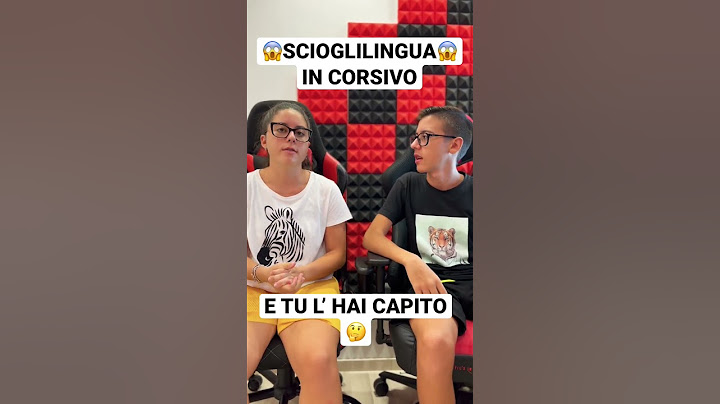 SCIOGLILINGUA IN CORSIVO😱