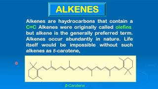 محاضرة كيمياء عضوية صيدلية 1 (PC101)_د/ شيماء أبوخطوة_ Alkenes