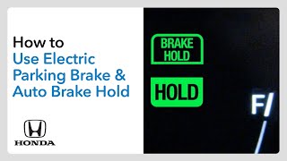 How to Use Electric Parking Brake & Auto Brake Hold