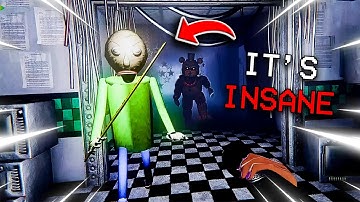 WHY IS BALDI IN THIS FNAF FREE ROAM GAME?? [FNAF 2 DOOM MOD REBORN]