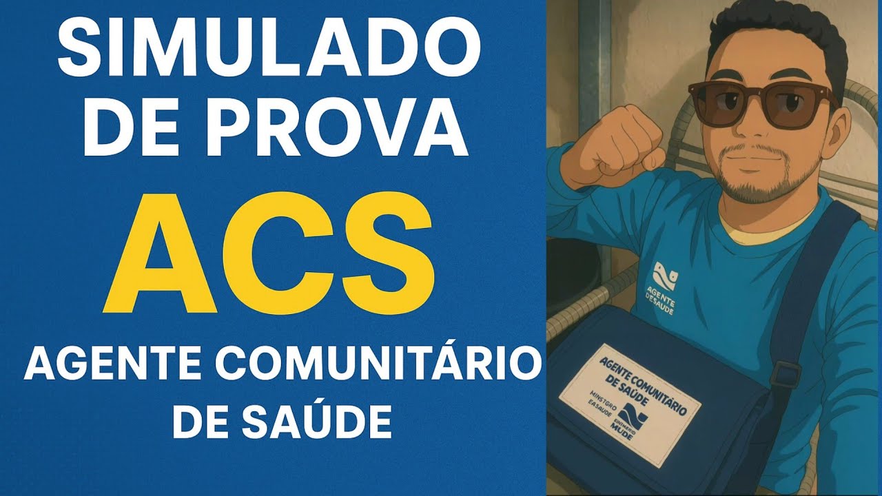 SIMULADO PROVA - QUESTÕES DE ESTUDOS ACS AGENTE COMUNITÁRIO DE SAÚDE.
