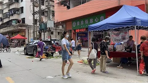 逛廣東台山Taishan台城台荻路的城西商業街市場。發覺這邊的肉菜價接地氣較便宜，地攤小販也較多。（下） - 天天要聞
