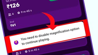 you need to disable magnification option to continue playing | rush screenshot 2