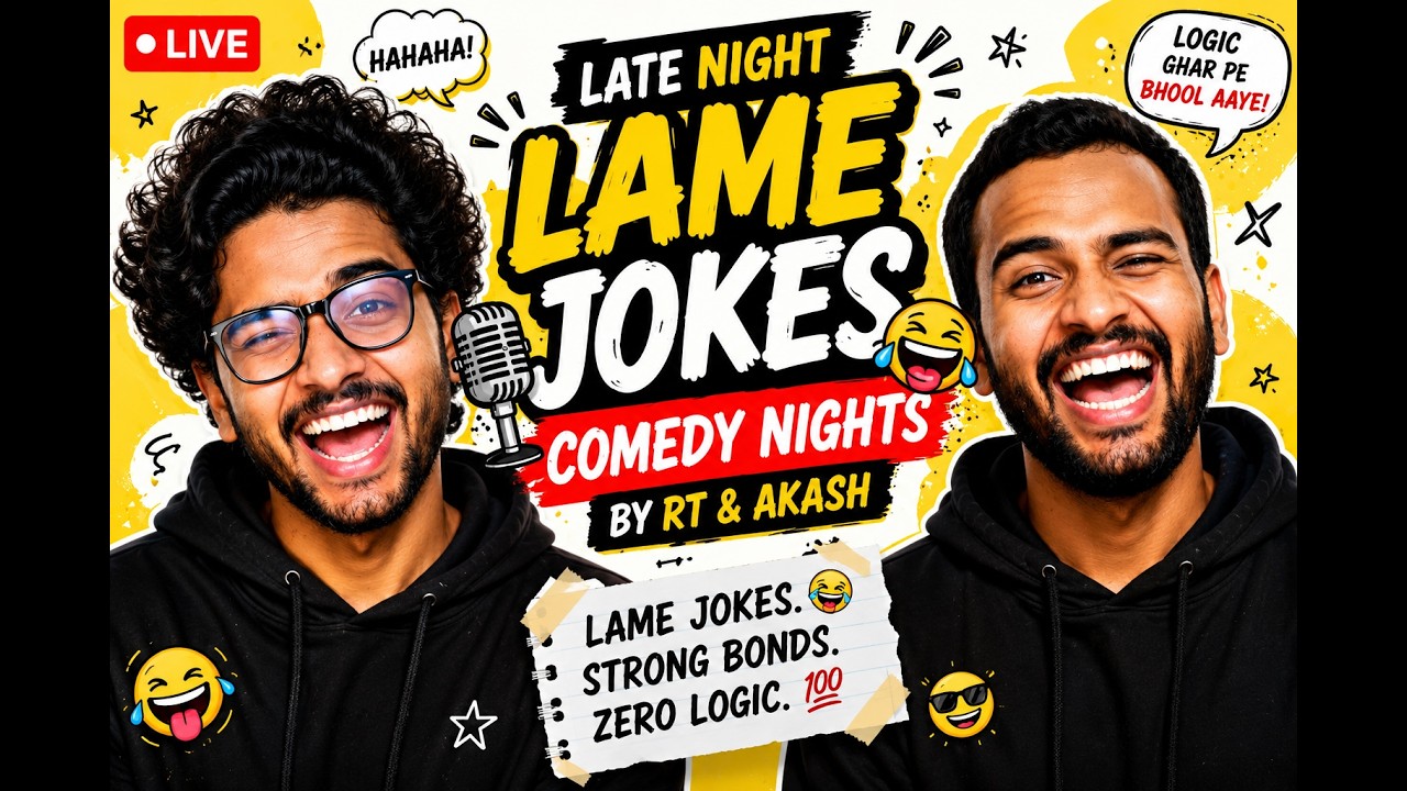 Laugh or Cringe? WATCH TILL END...🤣 Late Night Lame Jokes | RT & Akash 😂
