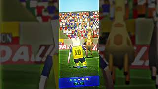 Low driven shot: mini soccer star