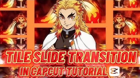 TILE SLIDE TRANSITION IN CapCut TUTORIAL || Cy CIE