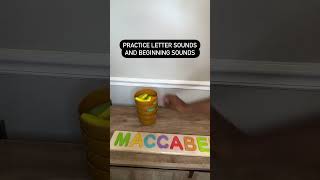 A fun beginning sounds activity using the name puzzle