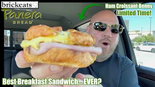 Panera Bread's NEW Ham Croissant Benny is a Breakfast MASTERPIECE 🥐👑