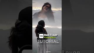 How to Mask 2 Layer Video In Vn #shortvideo