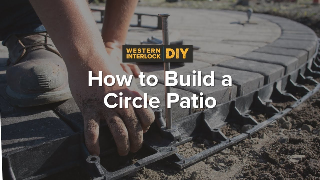 How To Build A Circular Paver Patio - Youtube